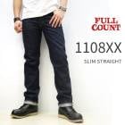 15.5إӡ󥹡ӥåǥ˥ۡڿ͡Ź FULL COUNT [ ե륫 ] [ #1108XX / 15.5oz ]  Slim Straight Denim Heavy Oz ॹȥ졼ȥǥ˥إӡ  ɥեå Made in Japan ե륫  1108XX FULLCOUNT