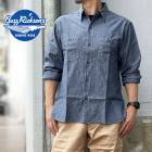 BR25995 BUZZ RICKSON'S Хꥯ BLUE CHAMBRAY WORK SHIRT (LONG SLEEVE)  Υ󥿡ץ饤 ֥롼֥졼 Ĺµ