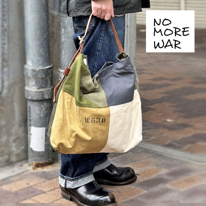 ��ᥤ���Хå� �� NO MORE WAR �ۥΡ��⥢������ �ߥ꥿�꡼�����Х� ���������Хå� MILITARY CANVAS BAG
