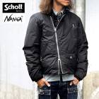 �ڴ����2024FW Schott x NANGA AURORA STAND RIDERS ����åȡߥʥ� �������饹����� �饤�����������󥸥㥱�å� ����� 782-4253004 ������ �֥�å� �Х����� �������� �֥륾�� �饤������ ��������ƥå���
