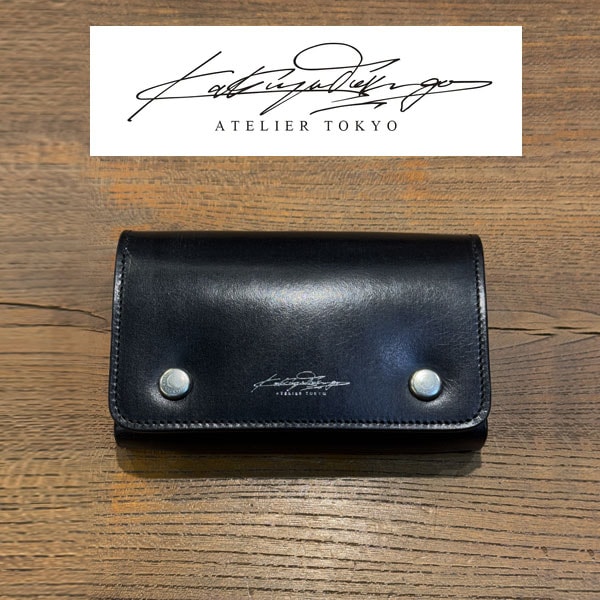 ڥ֥饤ɥ쥶 Katsuya Tokunaga ɥ ( ROLLING DUB TRIO )  ĥȥʥ ( 󥰥֥ȥꥪ )  CARD CASE -DOUBLE- Bridle leather  MADE IN JAPAN   ǥ KT-C01