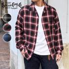 SC29120 RAYON OMBRE CHECK OPEN SHIRT SUGAR CANE ���奬�������� ����֥졼�����å������ץ󥷥�� �졼��� �����å� ����� ���Υ��󥿡��ץ饤��