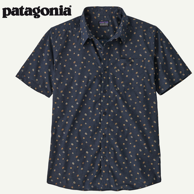 ��XL�Τߡ� patagonia / �ѥ����˥� ��󥺡��������ȥ�������� [ 52691 ] BLNY Blossoms: New Navy �ѥ����˥� ����� Ⱦµ�ץ��ȥ���ġڥѥ����˥���������Ź��