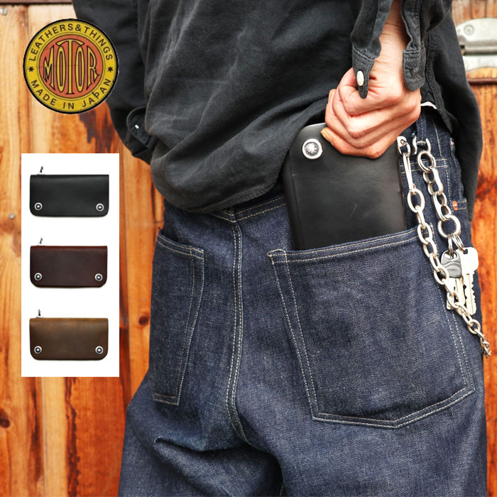 "MOTOR NEW VINTAGE" RLW1E �ۡ������� �����२������ �ȥ�å�����������å� HORWEEN CHROMEXCEL TRACKER'S WALLET  ���� �Х����� Ĺ���� �⡼���� MOTO ��� ������ �쥶��������å� ���� XXRLW1E