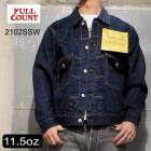 FULLCOUNT [ 2102SSW ] Type2 Denim Jacket (Super Smooth) (One Wash) �ե륫����� 2nd 11.5oz ������� �ǥ˥ॸ�㥱�å� G����󡡥�������� ����ӥå��ǥ˥� ��󥦥��å��� ���֥ǥ˥ॸ�㥱�å�