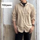 TCB Detachable Collar Work Shirt ƥӡ ǥå֥륫顼  ͥ Beige Stripe ۡڿ͡Ź Made in JapanTCB åȥ85󡢥ͥ15