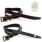 GYPSY&SONS ���ץ�������ɥ��� GS2449995 SKINNY BELT �����ˡ� �٥�� ������ ���� ��� FREE SIZE ���ᥫ�� �֥�å� �������֥饦�� �ʥ����٥�� 25mm�� ����