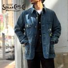 SUGAR CANE ���奬�������� SC15708 / 11oz. BLUE DENIM WORK COAT AGED MODEL �ǥ˥��������� �桼���ɲù���ǥ� ���ᥫ�� ���С������� �ǥ˥� ����ǥ��� ���Υ��󥿡��ץ饤�� SC15655 �Υ������󥰲ù���ǥ�