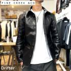 �� ��������Ź �� FINE CREEK&CO �� DRIFTER �� �ե����󥯥꡼������ɥ��� �쥶�����㥱�å� �� �ɥ�ե��� �� BLACK(���)  �ۡ����ϥ��� �ϳ� ����ɥ������ե����󥯥꡼���쥶�� ACCO008 �����ʸ��Բľ���