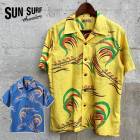 SUN SURF ���󥵡��� SS39695 [ COTTON LINEN SLUBYARN HAWAIIAN SHIRT ��HAWAIIAN PADDLE�� ] ���åȥ��ͥ� ����֥䡼�� �ϥ磻���󥷥�� ���Υ��󥿡��ץ饤�� �����ϥ���� ���ߥ���� �֥롼 ��������