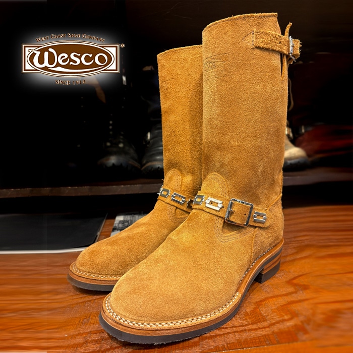 WESCO�� Vintage Riding Boots ��Rough Out British Tan Domane (2025 Japan Limited)���������� ������ơ��� �饤�ǥ��󥰥֡��� ��ե����� �֥�ƥ��å��奿��ɥᥤ�� ���ס����󥸥˥��֡��� 11"H 700Vibram ���� �١����� ���������� USA�� �����ʸ��Բľ��ʤǤ�