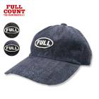 ��FULL��åڥ�� �ǥ˥७��å� FULLCOUNT �ե륫����� [ 6770 ]  Black FULL Wappen Denim Cap ����2���ۥ֥�å� ����ǥ����֥롼 FREE������ Made in Japan �ե륫����� �ǥ˥७��å� �١����ܡ��륭��å� FULL COUNT
