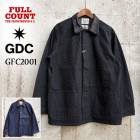 FULLCOUNT��GDC [ GFC2001 ] Leather Collar Denim Chore Jacket �ե륫����ȡߥ����ǥ������� 9.5oz �쥶�����顼 �ǥ˥� ���祢���㥱�å� �֥�å� ����ǥ��� Made in Japan ���С������� 2026FW���ץ��륳�쥯�����ڿ��� ��������Ź�� 