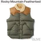 2026FW Rocky Mountain Featherbed CHRISTY VEST / NYLON �ܥ��� ���å����ޥ���ƥ�ե������٥å� ���ꥹ�ƥ��٥��ȡ� 200 OLIVE ���꡼�� �� MADE IN JAPAN��200-262-02