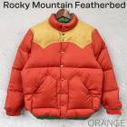 Rocky Mountain Featherbed DOWN JACKET / NYLON ���å����ޥ���ƥ�ե������٥å� �����󥸥㥱�å� �� 350 ORANGE ����� �� �����󥸥㥱�å� MADE IN JAPAN��200-262-05