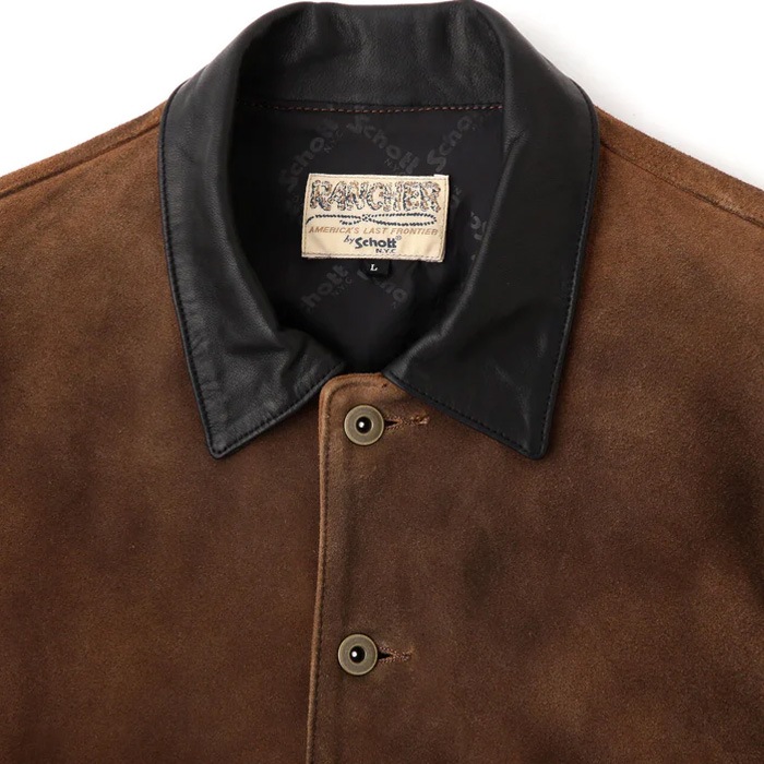 2025FW SCHOTT ����å� 782-5250009 NEWBIE SUEDE LEATHER JACKET �˥塼�ӡ����������� �쥶�����㥱�å� ��BROWN�� schott �ץ���� �������� �䥮��