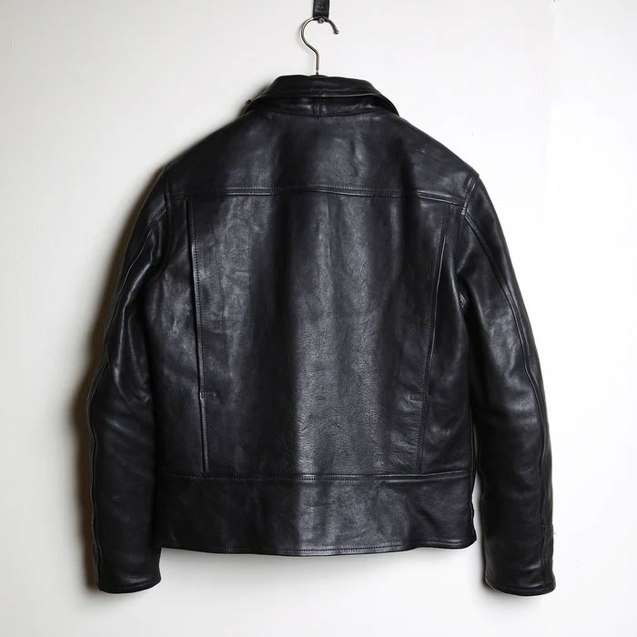 MOTOR RCLL13 "MOTOR NEW VINTAGE" ITALIAN HORSE FRONT DOUBLE SPORTS JACKET �����ꥢ��ۡ����쥶�� ���֥륹�ݡ��ĥ��㥱�å� ���֥�饤������ ��BLACK�ۥ쥶�����㥱�å� �ץ���� �⡼���� MOTO ��� �����ʸ��Բľ���