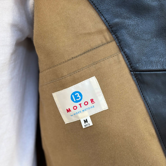 MOTOR RCLL13 "MOTOR NEW VINTAGE" ITALIAN HORSE FRONT DOUBLE SPORTS JACKET �����ꥢ��ۡ����쥶�� ���֥륹�ݡ��ĥ��㥱�å� ���֥�饤������ ��BLACK�ۥ쥶�����㥱�å� �ץ���� �⡼���� MOTO ��� �����ʸ��Բľ���