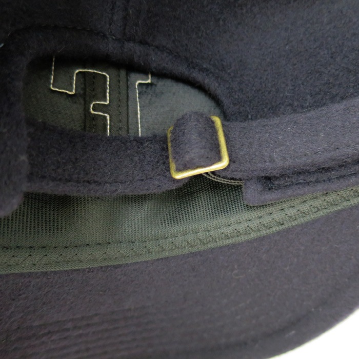 2025FW FULLCOUNT �ե륫����� [ 6843-25 ]  6 Panel Wool Melton Baseball Cap F Patch ����2���� Made in Japan �ե륫����� 6�ѥͥ� ��������ȥ� �١����ܡ��륭��å� �����륭��å�  �֥�å� �ͥ��ӡ� �� �� ���������ǥ� �ե���� �ե����FULL COUNT