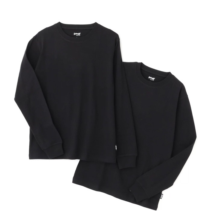2025FW Schott ����å� 782-5930010 2PACK LS T-SHIRT 2�ѥå� ����T ĹµT����� ����T �ȥåץ� ̵�� �֥�å� ���եۥ磻�� 2-PACK T����� ��100�� ��� ���� ����Ź