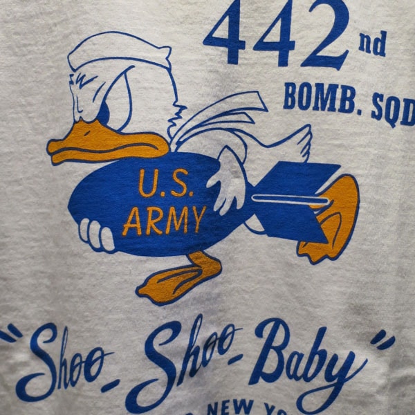 BR79512 BUZZ RICKSON'S " 442nd BOMB.SQ. " S/S T-SHIRT �Х��ꥯ���� Ⱦµ�ץ���T����� ���Υ��󥿡��ץ饤�� �ߥ꥿�꡼�ԥ���� USA��
