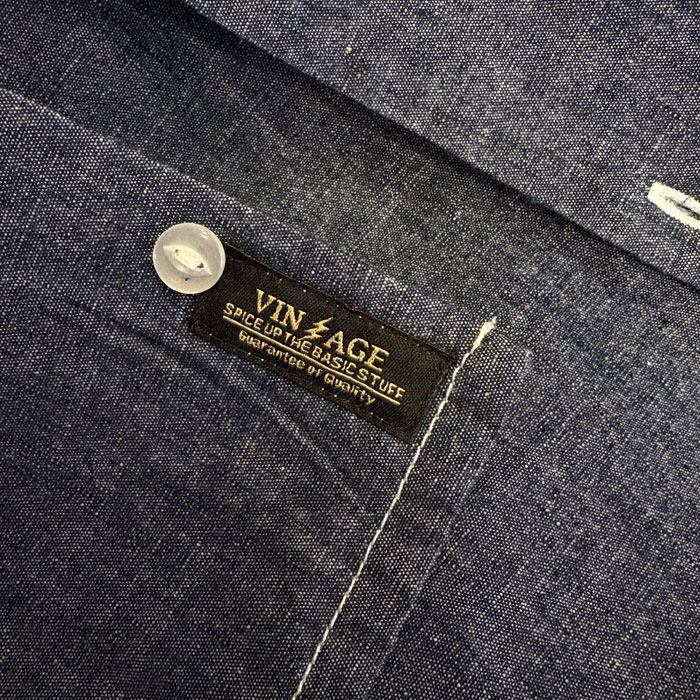 VIN&AGE ������������� TYPE VSL11 CHAMBRAY SHIRT �ڥ�󥦥��å���� �����֥졼����� �����󥢥�ɥ����� �Х����� ���ᥫ�� �ϡ��졼 ���� Ĺµ ���ߥ���� �����ץ󥫥顼�����