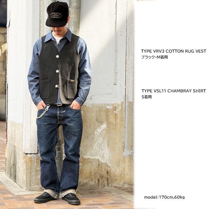 VIN&AGE ������������� TYPE VSL11 CHAMBRAY SHIRT �ڥ�󥦥��å���� �����֥졼����� �����󥢥�ɥ����� �Х����� ���ᥫ�� �ϡ��졼 ���� Ĺµ ���ߥ���� �����ץ󥫥顼�����