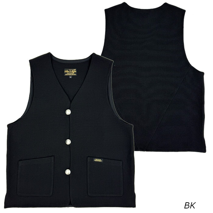 VIN&AGE ������������� TYPE VRV3 COTTON RUG VEST �����󥢥�ɥ����� ���åȥ� �饰�٥��� �Х����� �ϡ��졼 ���ᥫ�� ������� ���� �֥�å� ���������졼 �����륷������