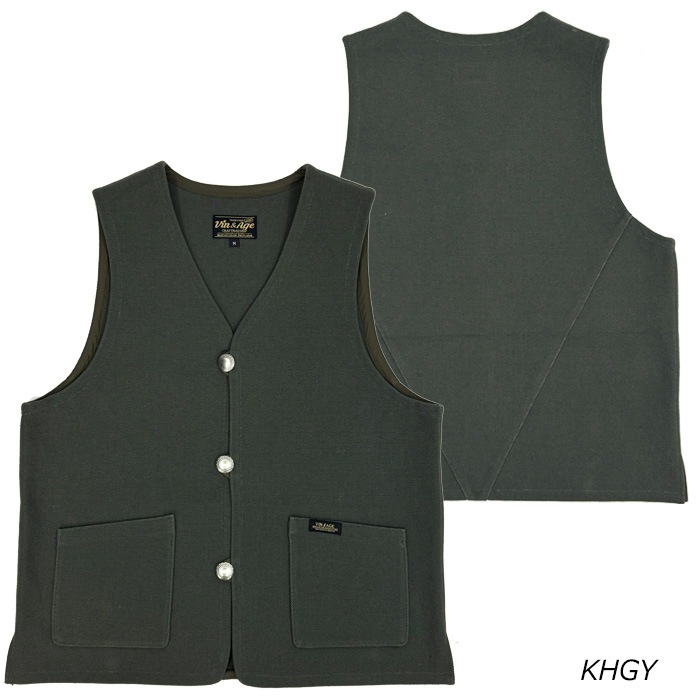 VIN&AGE ������������� TYPE VRV3 COTTON RUG VEST �����󥢥�ɥ����� ���åȥ� �饰�٥��� �Х����� �ϡ��졼 ���ᥫ�� ������� ���� �֥�å� ���������졼 �����륷������