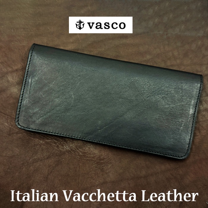 VASCO LEATHER VOYAGE LONG WALLET VSC-701 �������� �쥶�� �����䡼���� ���� ������å� ���� �����ꥢ��Х��å��쥶�� ���ᥫ�� 2���ޤ� Ĺ���� ����ץ� �֥�å� �Х��� ������