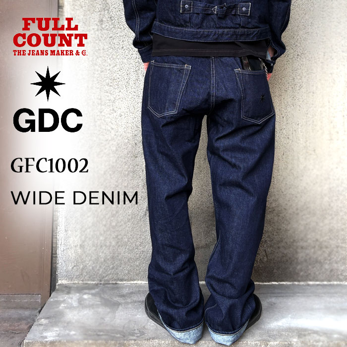 FULLCOUNT��GDC [ GFC1002 ] Wide Denim �ե륫����ȡߥ����ǥ������� 13oz �磻�ɥǥ˥� ��������å� ����ǥ��� Made in Japan ������ �ե륫���������0105 Wide Denim���١��� 2026FW���ץ��륳�쥯�����ڿ��� ��������Ź�� 