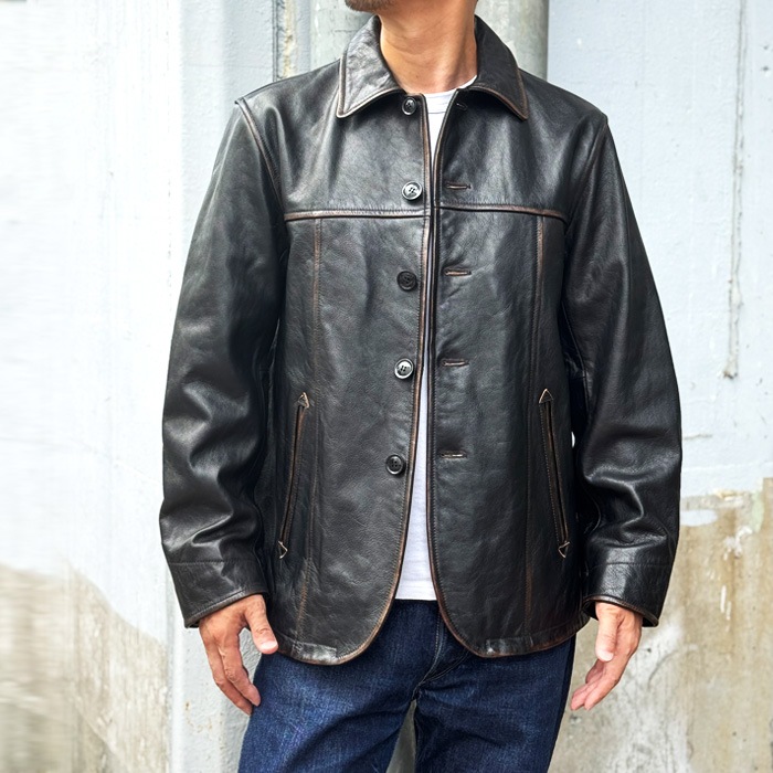 ��������å��� 783-5250010 �����ϥ��� ���������� �ӥ�ơ��� �ե��˥å��� AVIREX COWHIDE CARCOAT VINTAGE FINISH �ץ���� ��� ���� ������ơ����ù� �֥�å� ���㥱�å� ���������� ��������Ź �ۥ��ӥ�å���