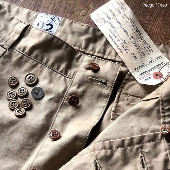 GYPSY&SONS ���ץ�������ɥ��� GS2149907A M52 FRENCH CHINO��M52 �ե��� ���� �ѥ�� VENTILE �٥󥿥��� ������ ��100% ��� �ߥ꥿�꡼ �ե������� �ȥ饦������ ���줤�� ���ᥫ�� �֥�å� ���㥳���� �١����� ���꡼�� ����
