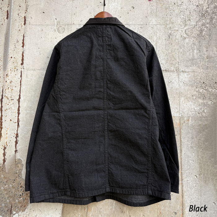FULLCOUNT��GDC [ GFC2001 ] Leather Collar Denim Chore Jacket �ե륫����ȡߥ����ǥ������� 9.5oz �쥶�����顼 �ǥ˥� ���祢���㥱�å� �֥�å� ����ǥ��� Made in Japan ���С������� 2026FW���ץ��륳�쥯�����ڿ��� ��������Ź�� 
