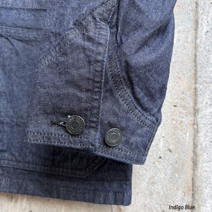FULLCOUNT��GDC [ GFC2001 ] Leather Collar Denim Chore Jacket �ե륫����ȡߥ����ǥ������� 9.5oz �쥶�����顼 �ǥ˥� ���祢���㥱�å� �֥�å� ����ǥ��� Made in Japan ���С������� 2026FW���ץ��륳�쥯�����ڿ��� ��������Ź�� 