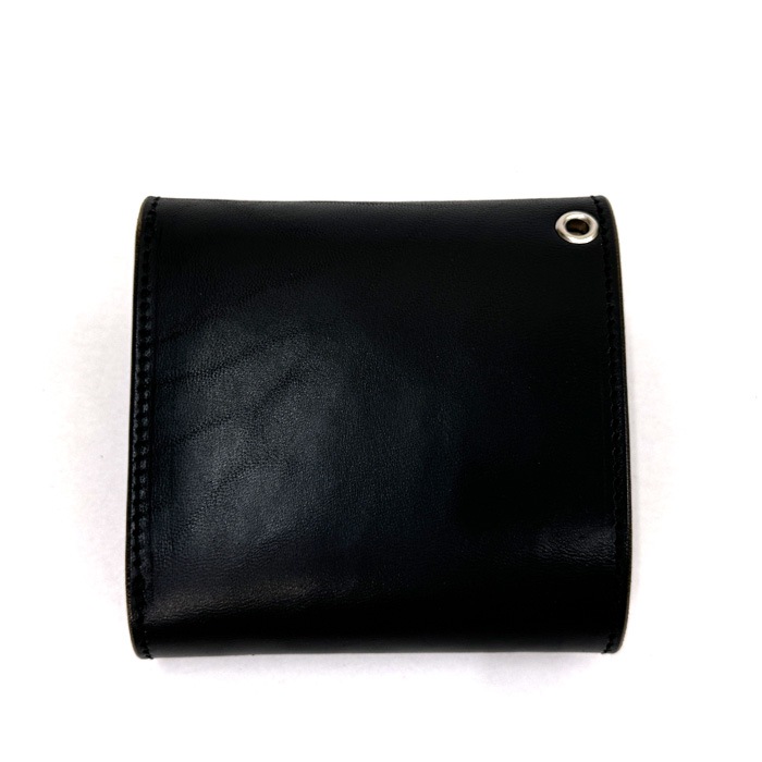 INCEPTION HORSE BUTT LEATHER �ڥ�������SILVER�������� TRUCKER WALLET (SHORT) CUSTOM SILVER CONCHO [ IPW-08SVC ] ���󥻥ץ���� �ۡ����Хå� �ȥ�å���������å� SILVER 925 ���硼�ȥ�����å� ���ۡ�BLACK�� ������ �쥶��������å� �ϳ�