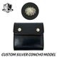INCEPTION HORSE BUTT LEATHER �ڥ�������SILVER�������� TRUCKER WALLET (SHORT) CUSTOM SILVER CONCHO [ IPW-08SVC ] ���󥻥ץ���� �ۡ����Хå� �ȥ�å���������å� SILVER 925 ���硼�ȥ�����å� ���ۡ�BLACK�� ������ �쥶��������å� �ϳ�