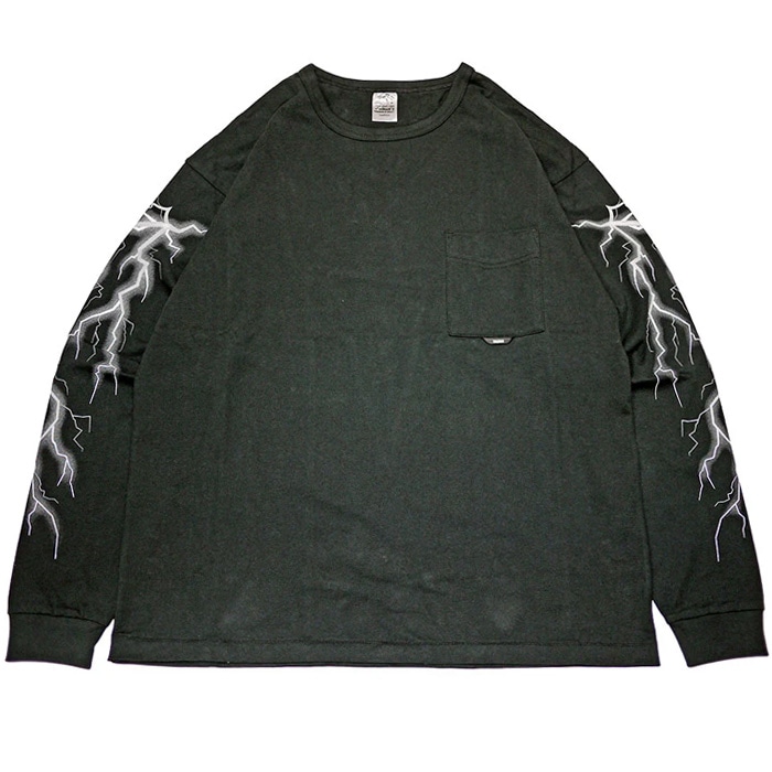 VIN&AGE ������������� TYPE VT16 LIGHTNING LONG SLEEVE-T ����T �֥�å� Ĺµ ��� �ץ��� �����󥢥�ɥ����� �Х����� ���ᥫ�� �ϡ��졼 �饤�ȥ˥󥰡ʥե�å���˥ץ���