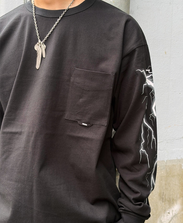 VIN&AGE ������������� TYPE VT16 LIGHTNING LONG SLEEVE-T ����T �֥�å� Ĺµ ��� �ץ��� �����󥢥�ɥ����� �Х����� ���ᥫ�� �ϡ��졼 �饤�ȥ˥󥰡ʥե�å���˥ץ���