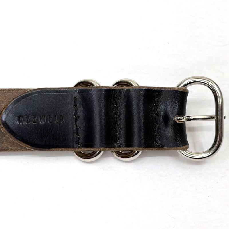 ���� NATO ���󥰥٥�� �ۡ������󥯥��२������ �֥�å� (���) 28mm NARROW BELT 14�ۡ��� �ʥ����٥�� �쥶�� ���� ��BLACK�������� AZZWELL ����������