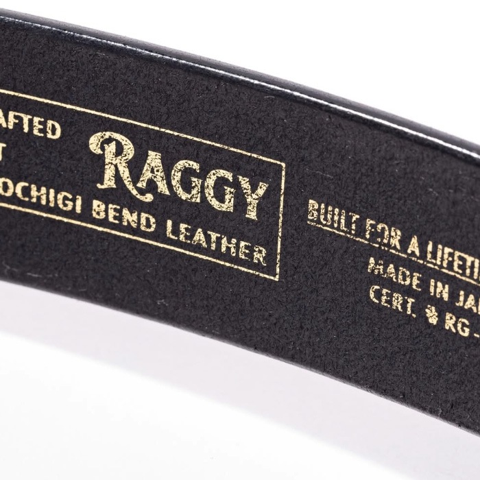 RAGGY CLOTHING ��RG-01�� Sand-Cast Garrison Belt �饮������������ ����ɥ��㥹����ˡ ����꥽�� �٥�� �٥󥺥쥶�� 40mm ���� ���ڥ쥶�� ���å� ���ᥫ�� ��� 20�� 30�� 40�� 50�� 60�� ��BLACK�� ������