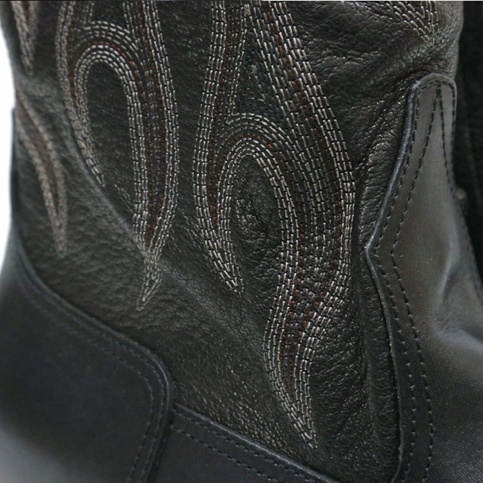 ROLLING DUB TRIO / ������󥰥��֥ȥꥪ LORO ZIP / �������å� �� BOX CALF / GOAT LEATHER �ۥ֥�å� ���̤��ܥå��������� �����ȥ쥶�� RDT-R18 �����ɥ��åץ֡��� FIRE�ѥ����� BLACK �� ��������Ź �� �����ʸ��Բľ��ʤǤ�