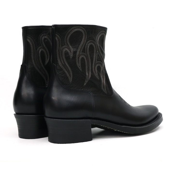 ROLLING DUB TRIO / ������󥰥��֥ȥꥪ LORO ZIP / �������å� �� BOX CALF / GOAT LEATHER �ۥ֥�å� ���̤��ܥå��������� �����ȥ쥶�� RDT-R18 �����ɥ��åץ֡��� FIRE�ѥ����� BLACK �� ��������Ź �� �����ʸ��Բľ��ʤǤ�