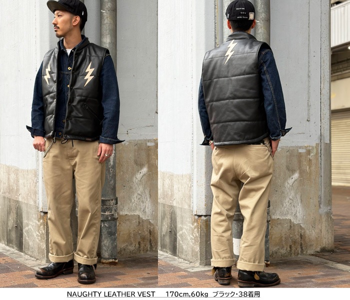 2025 VIN&AGE  TYPE VLJ7_25 NAUGHTY LEATHER VEST ʡƥ쥶٥ 󥢥ɥ Х ᥫ ϡ졼  ֥å