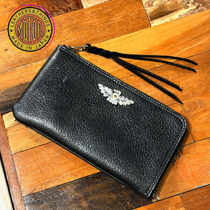 "MOTOR NEW VINTAGE" RFW5KS KUDU L-ZIP WALLET ��THUNDER BIRD�ץ������� L���åץ�����å� ��������С��� �֥�å� ���� Ĺ���� �⡼���� MOTO ��� ������ �쥶��������å� ���� XXRFW5KS