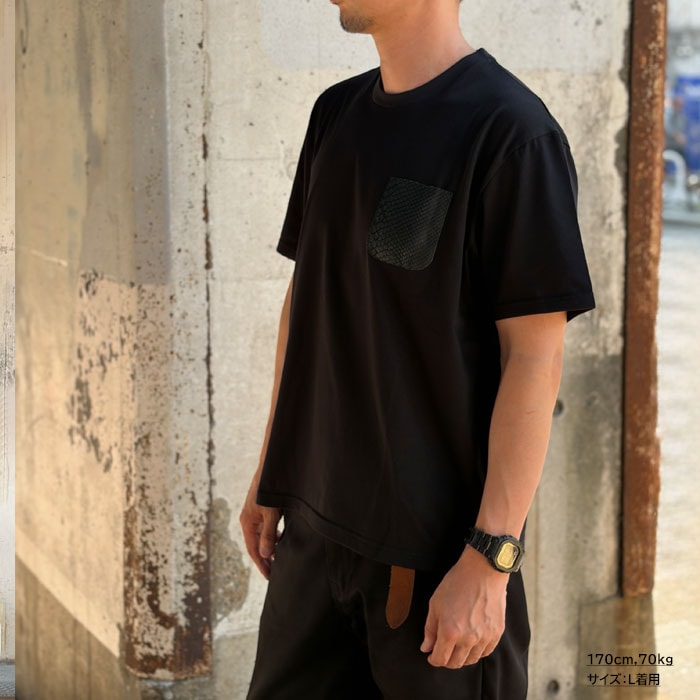 WORNCRAFT by RYOTA MOTOIKE GMT-016 PHYSON POCKET SHORT SLEEVE T-SHIRTS �֥�å� �ѥ����� (�إӳ�)�ݥ��å� ��� Ⱦµ T����� �ݥ�T S/S T-SHIRT �������󥯥�ե� ���̤�̵�ϤǤ�