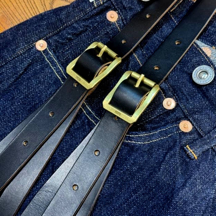 RSP1B  "MOTOR NEW VINTAGE" HORWEEN CHROMEXCEL LEATHER SUSPENDER �ۡ������� �����२������쥶�� �����ڥ���� ���� �֥饹�� �⡼���� MOTO ��� ������ �ե꡼������