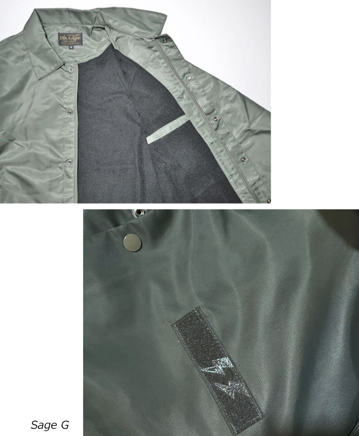 VIN&AGE ������������� TYPE VCJ3 COACH JACKET ���������㥱�å� �����󥢥�ɥ����� �ʥ����󥸥㥱�å� �Х����� �����ȥɥ� ���ᥫ�� �֥�å� ���������꡼�� ������
