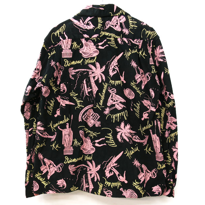 2025���� SUN SURF ���󥵡��� SS29582 [ CORDUROY L/S OPEN SHIRT "HISTORICAL EVIDENCE" ] �����ǥ�������󥰥��꡼�֥����ץ󥷥�� ���Υ��󥿡��ץ饤�� �����ϥ���� ���եۥ磻�� �֥�å�