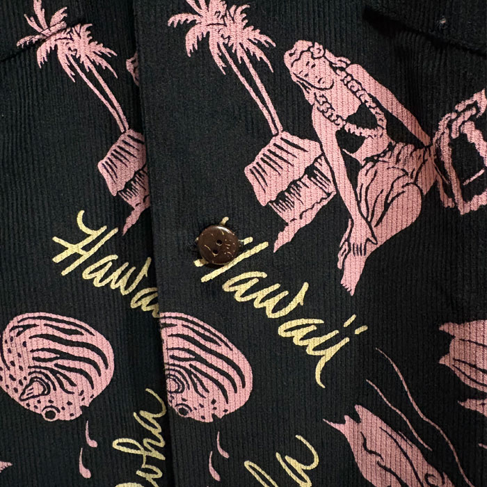 2025���� SUN SURF ���󥵡��� SS29582 [ CORDUROY L/S OPEN SHIRT "HISTORICAL EVIDENCE" ] �����ǥ�������󥰥��꡼�֥����ץ󥷥�� ���Υ��󥿡��ץ饤�� �����ϥ���� ���եۥ磻�� �֥�å�